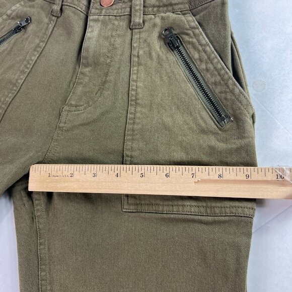 LTJ Letter To Juliet Pants Women's 25x25* Mid Rise Jogger Green Faded Tag XS - Picture 14 of 16